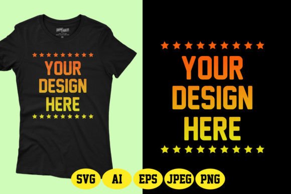 Add Your Design Here Text T-shirt Design