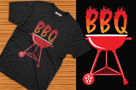 BBQ T-Shirt Design Template: Graphics for Local Branding