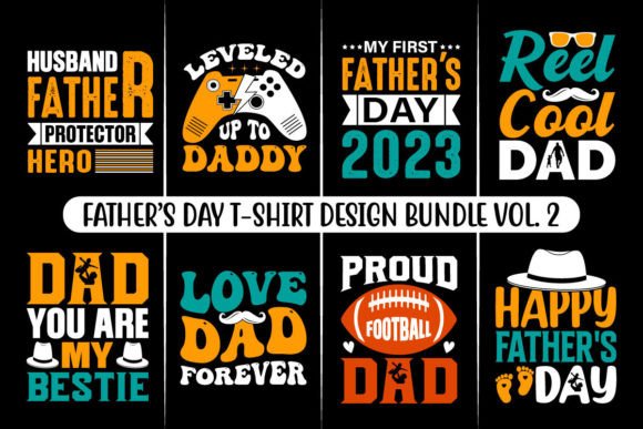 Father’s Day T-Shirt Design Bundle, Dad