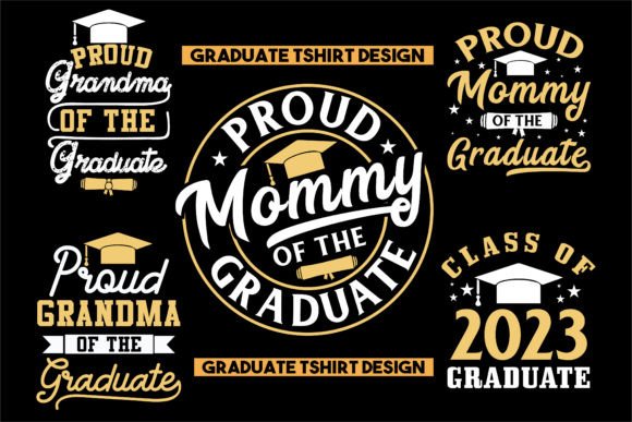 Graduation T-Shirt Design Bundle: Graphics & T-Shirt Designs
