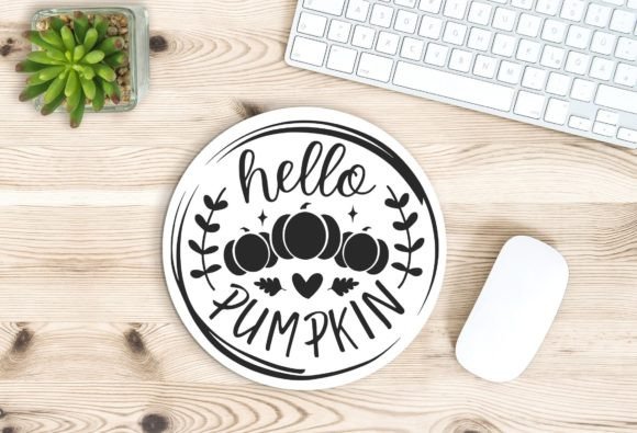 Hello Pumpkin Three SVG: Fall Graphics for Crafts