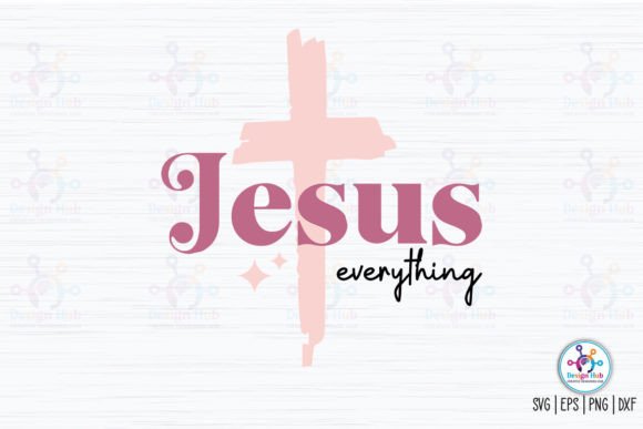 Jesus Everything Retro SVG: Graphics for Crafts & Creative Sellers