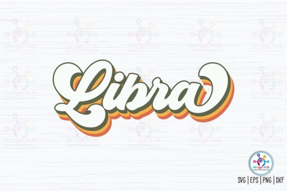 Libra Retro SVG: Graphics for Crafts & Creative Branding