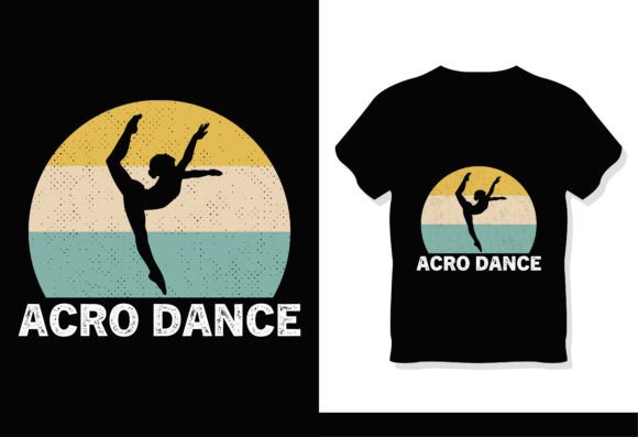 Vintage Retro Dance Sunset Tshirt Graphics